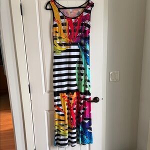Frank Lyman Design Multicolor Striped Maxi Dress